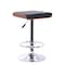 Armen Living Java Barstool in Chrome finish with Walnut wood and Black Faux Leather LCJABABLKWA - alternate 1